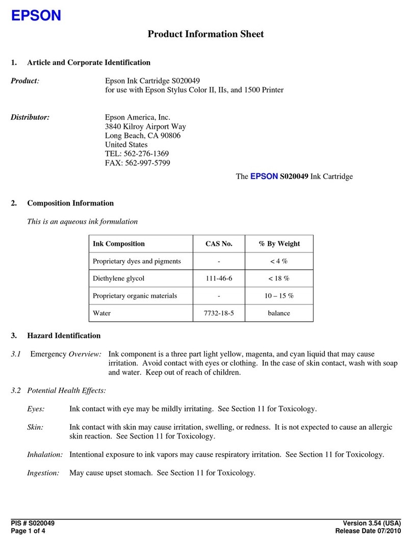 Epson S020049 Operating manual