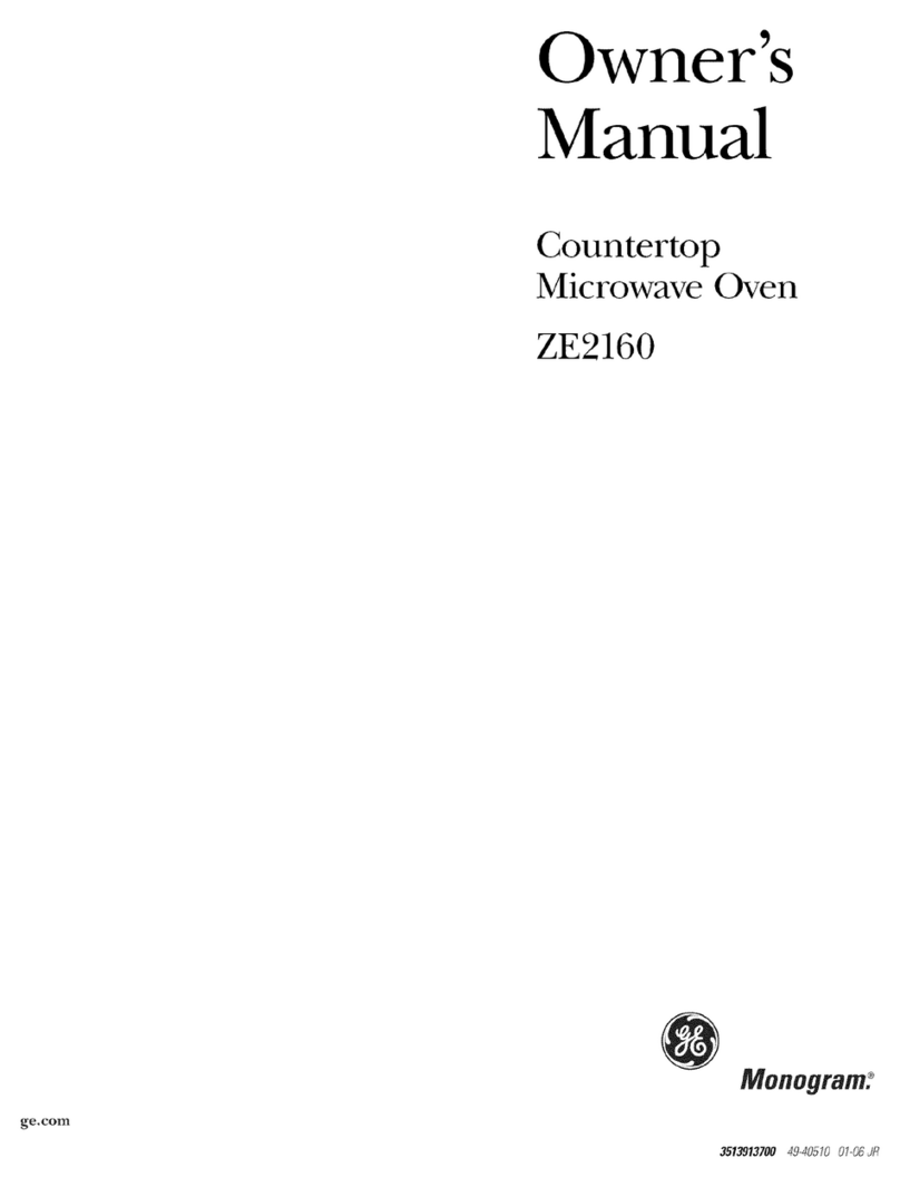 GE Monogram ZE2160 User manual