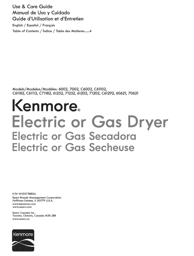 Kenmore 6002 User manual