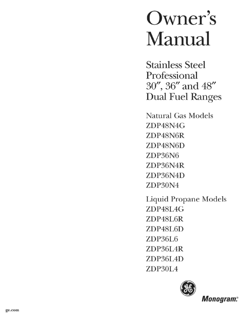 GE Monogram ZDP48N4G User manual
