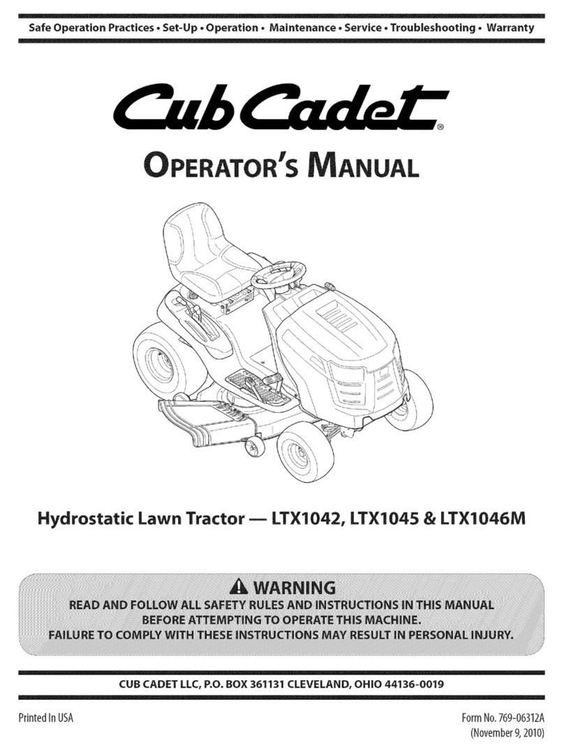 Cub Cadet LTX 1042 User manual