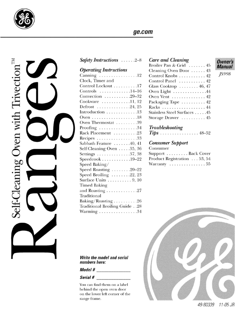 GE JS998 Series User manual