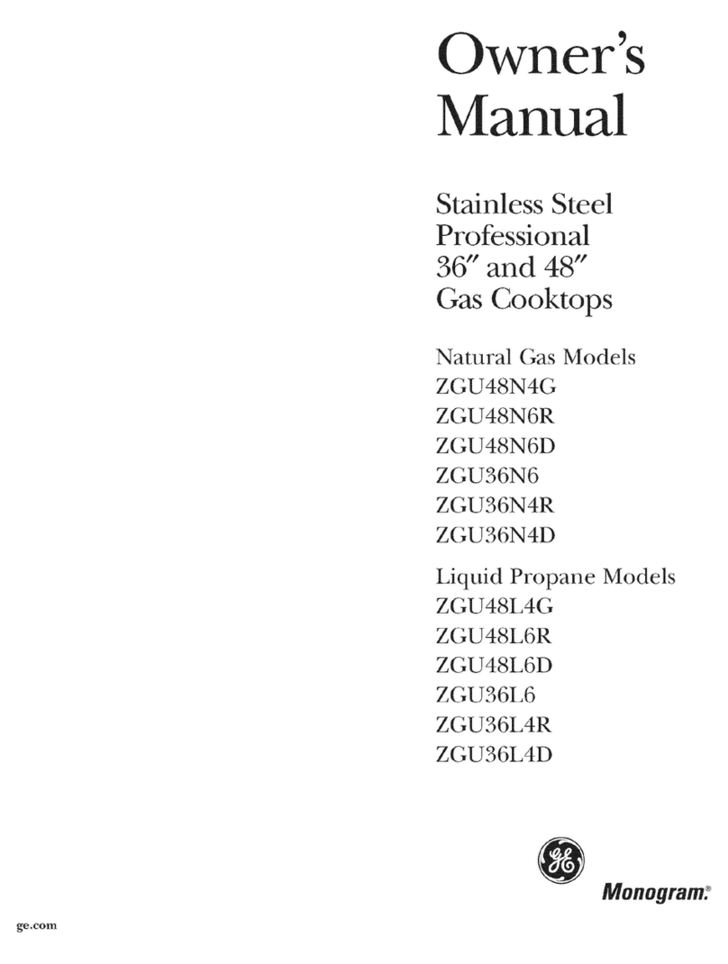 GE Monogram ZGU48N4G User manual