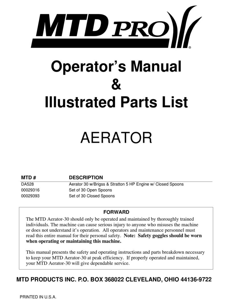 MTD DA528 Operator's manual