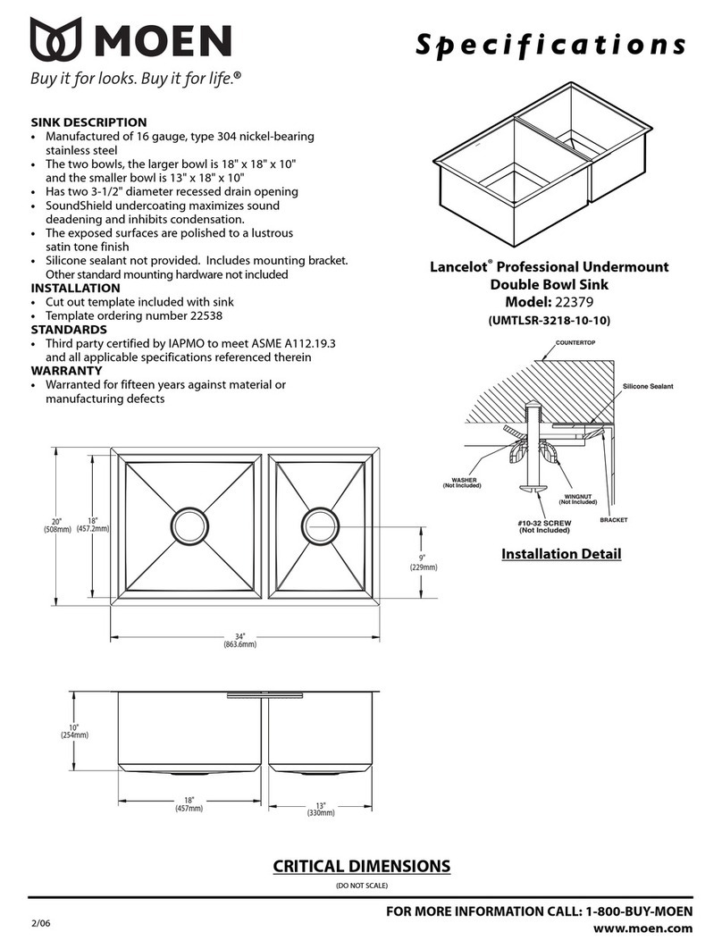 Moen LANCELOT 22379 Specifications