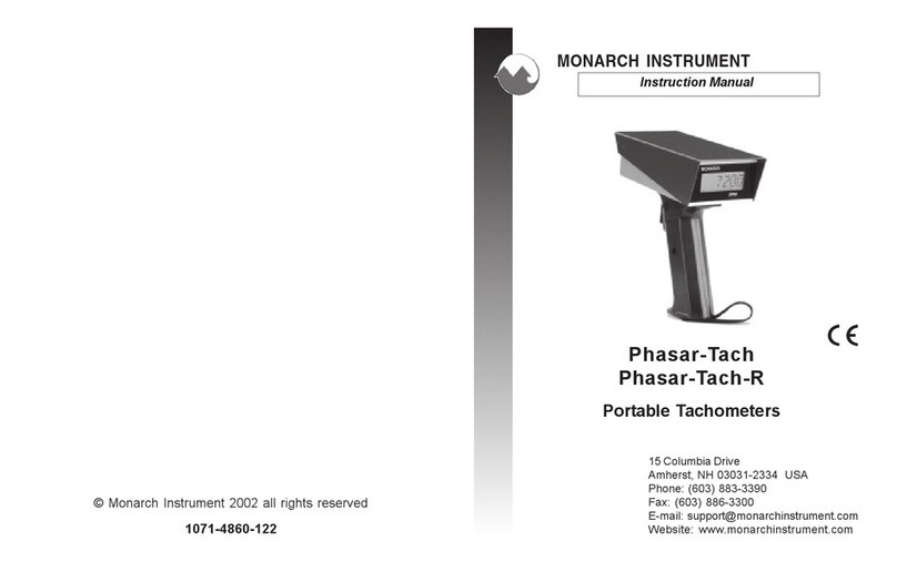 MONARCH INSTRUMENT Phasar-Tach instruction manual