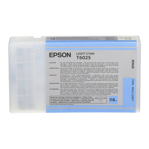 Epson T602500 Operating and maintenance instructions