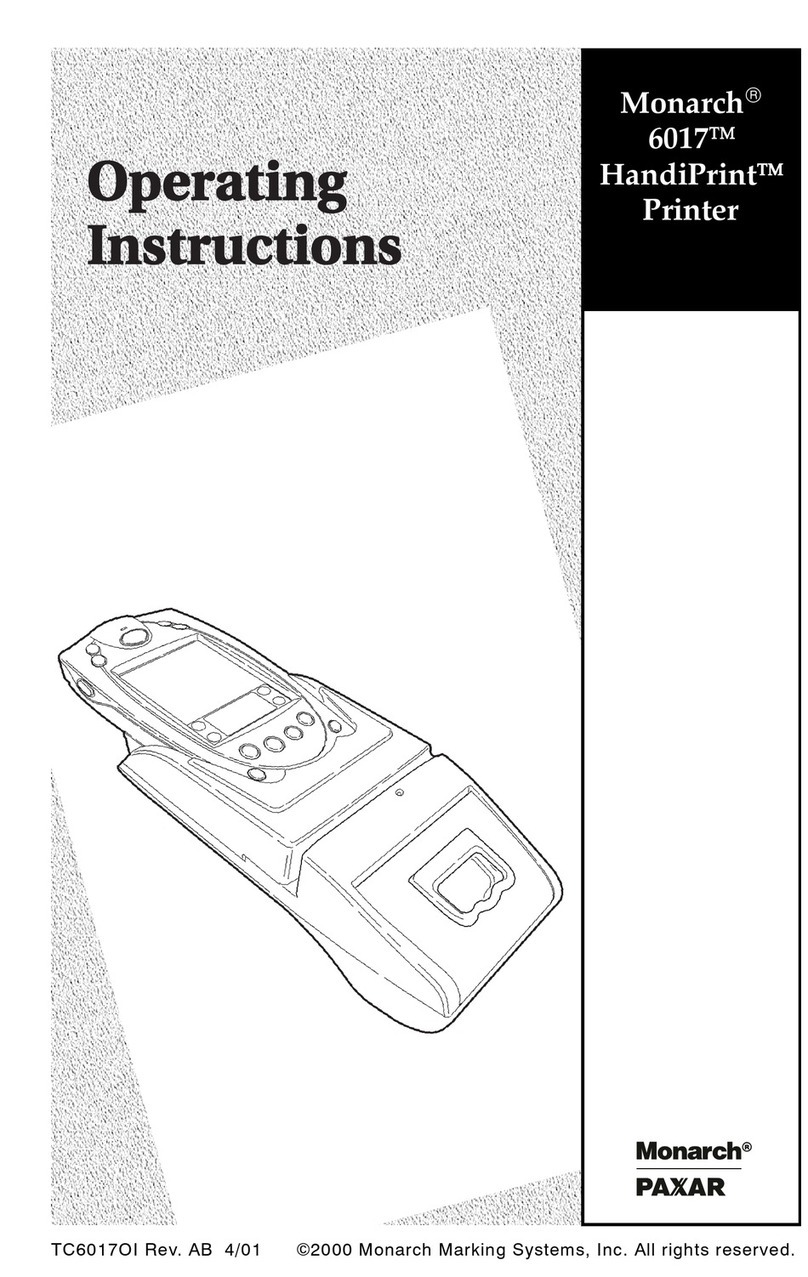 Paxar Monarch HandiPrint 6017 User manual