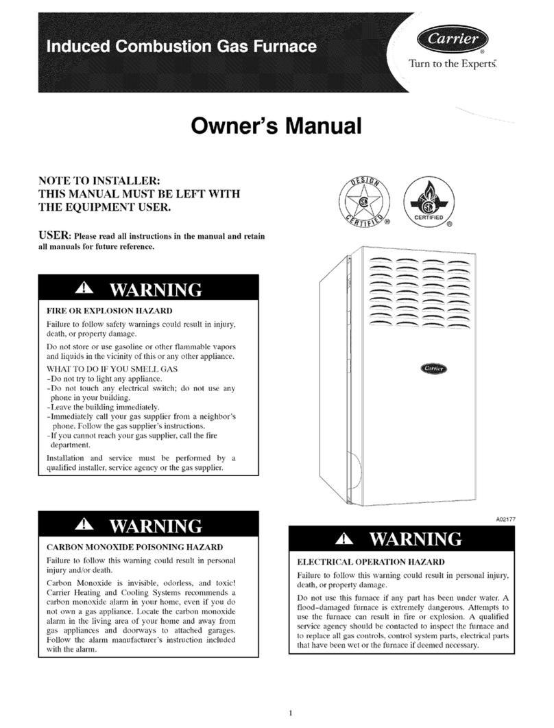 Carrier A02177 owner's manual