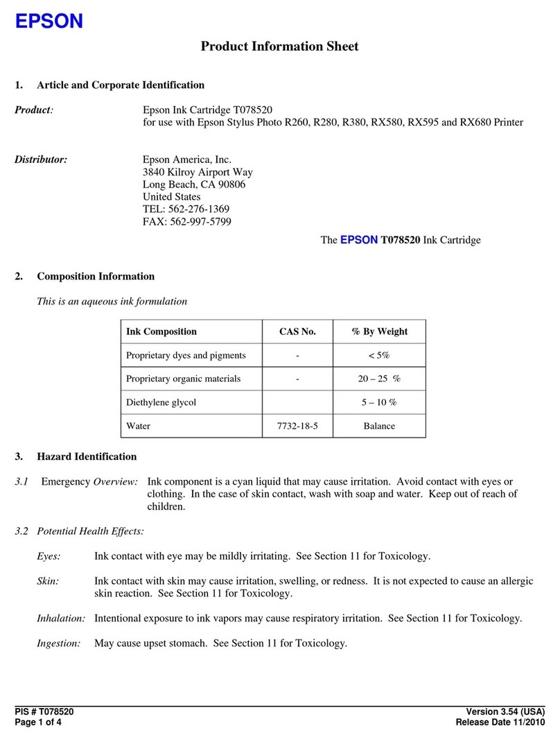 Epson T078520 Operating manual