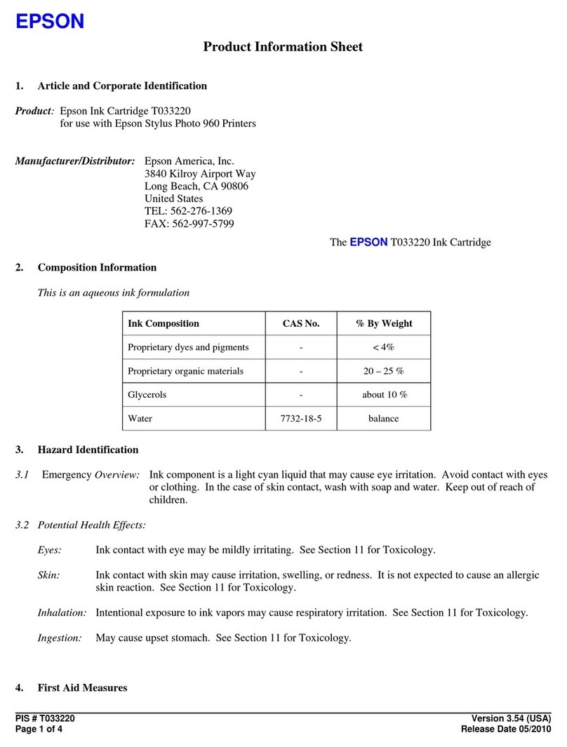 Epson T033220 Operating manual