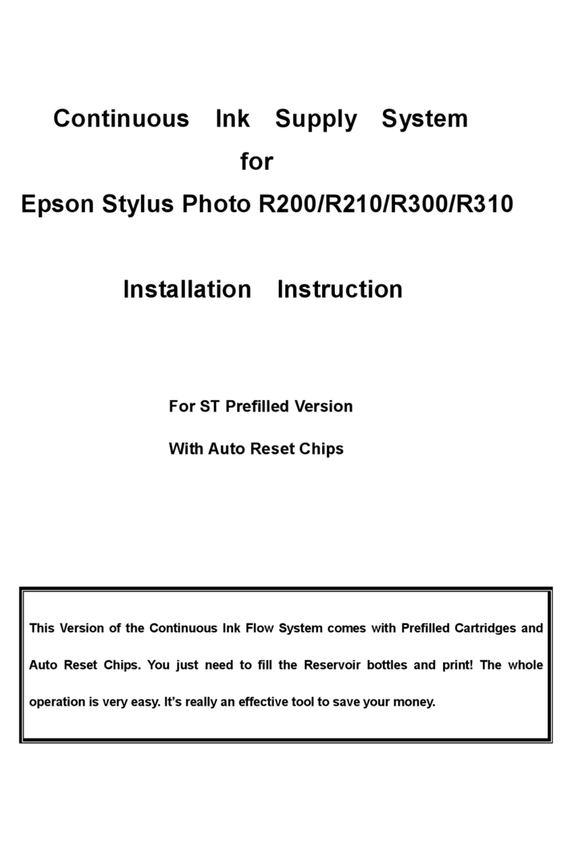 Epson Continuous Ink Supply System User manual