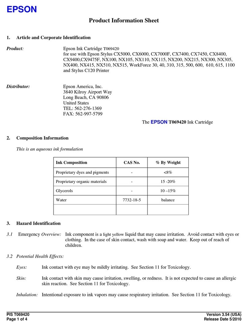 Epson T069420 Operating manual Epson T069420 Operating manual
