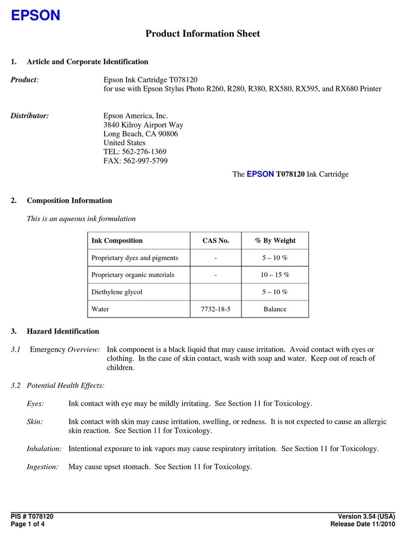 Epson T078120 Operating manual