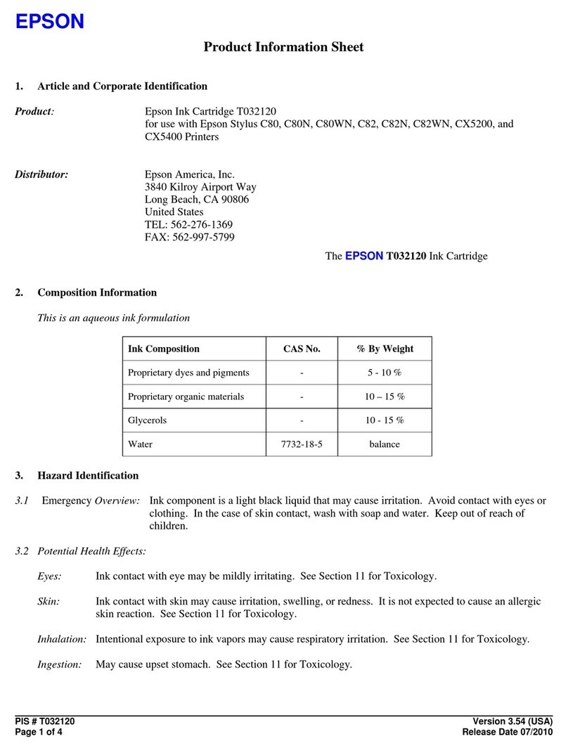 Epson T032120 Operating manual