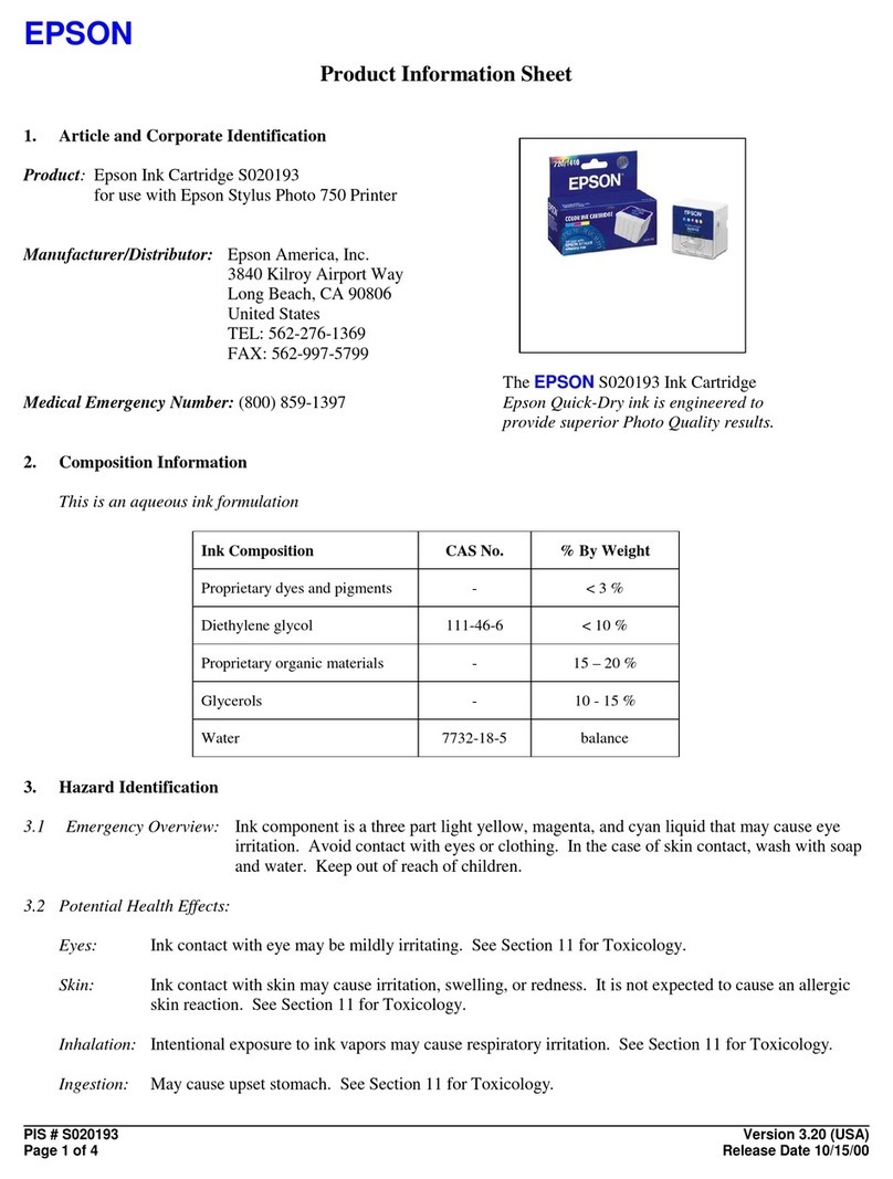 Epson S020193 Operating manual