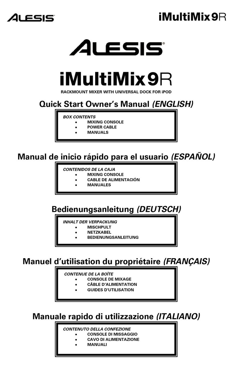 Alesis iMultiMix9R User manual