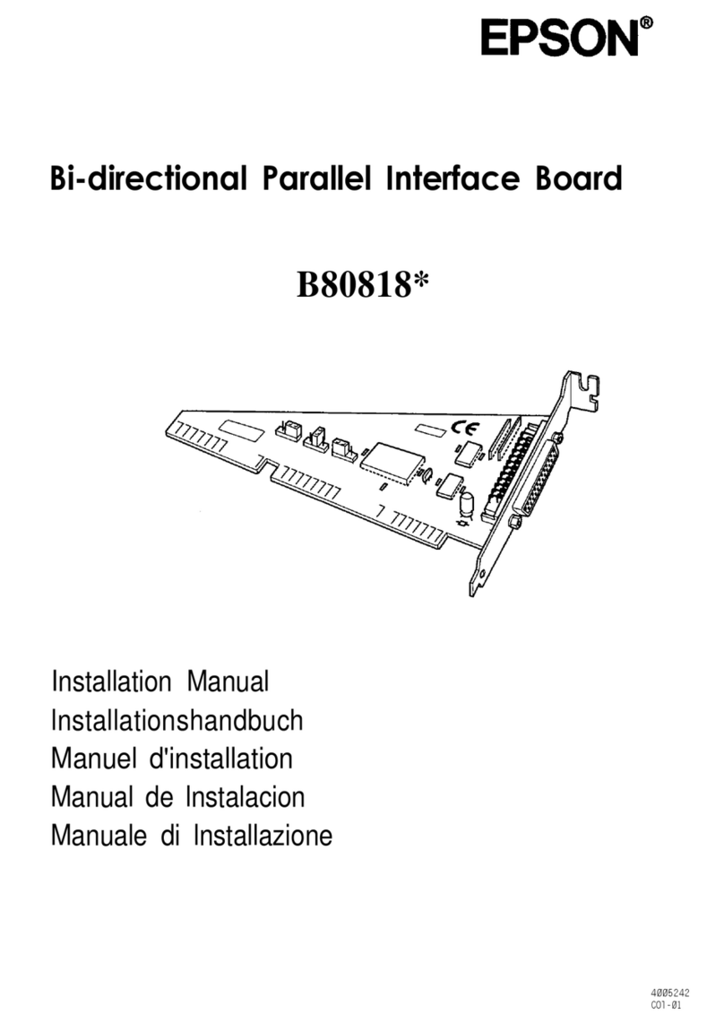 Epson B80818 Series User manual
