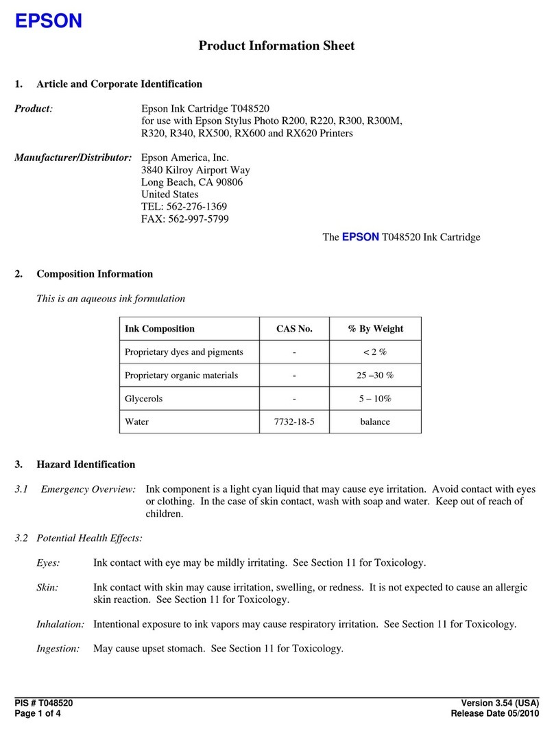 Epson T048520 Operating manual