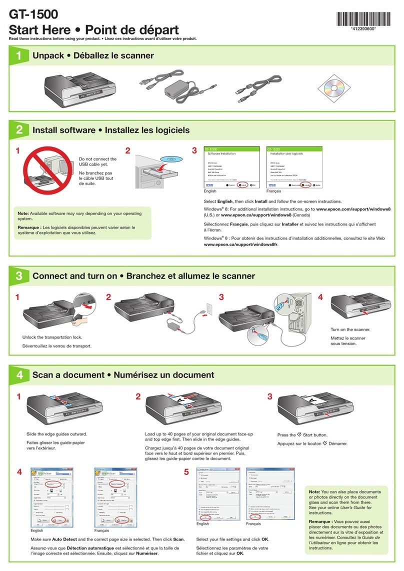 Epson WorkForce GT-1500 Start here