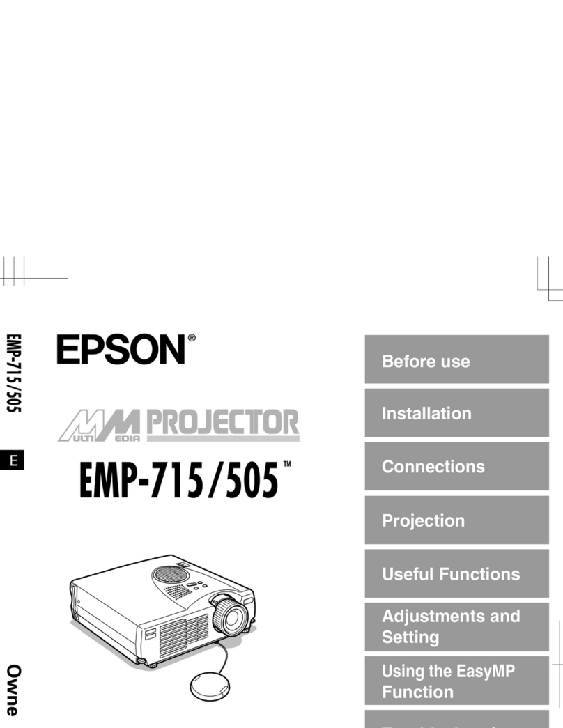 Epson EMP-715 - XGA LCD Projector User manual