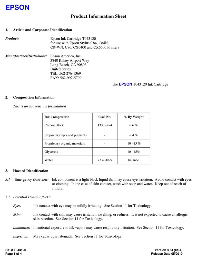 Epson T043120 Product information sheet