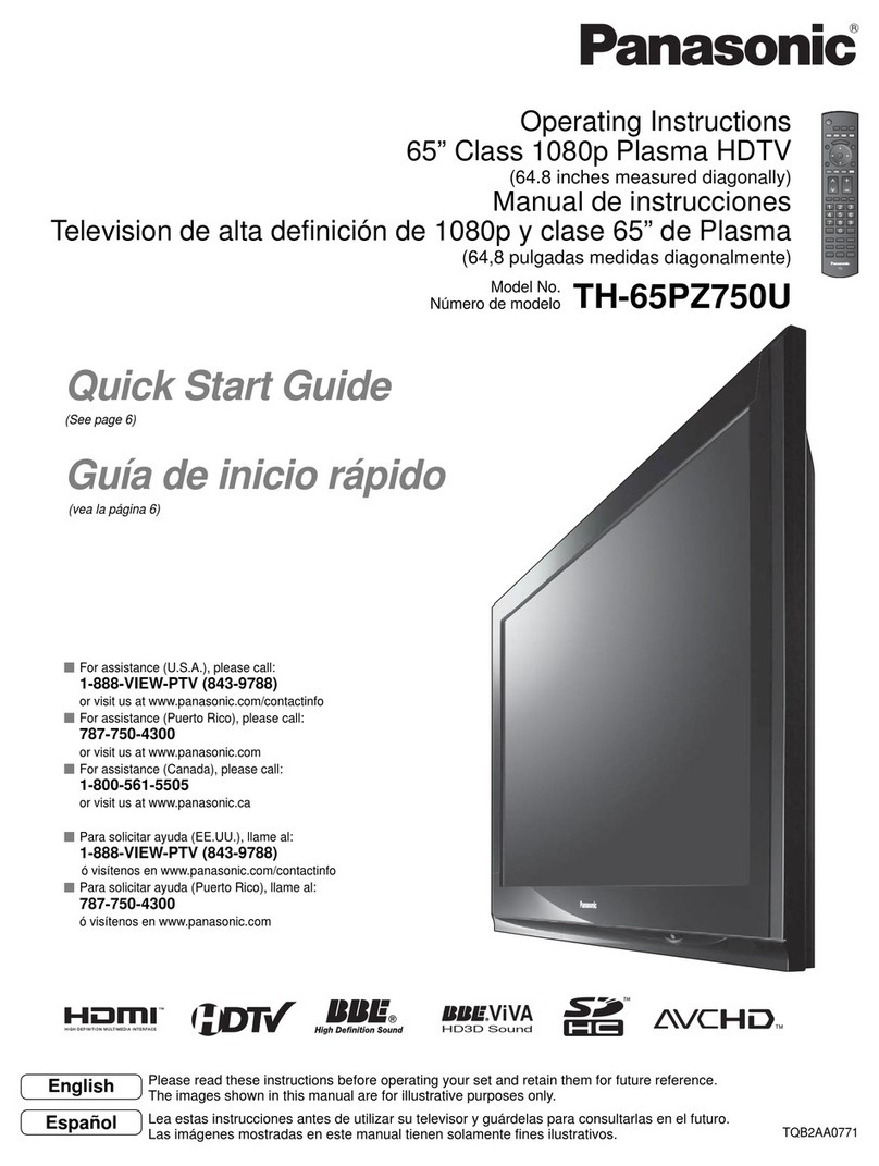 Panasonic TH-65PZ750U Manual de instrucciones