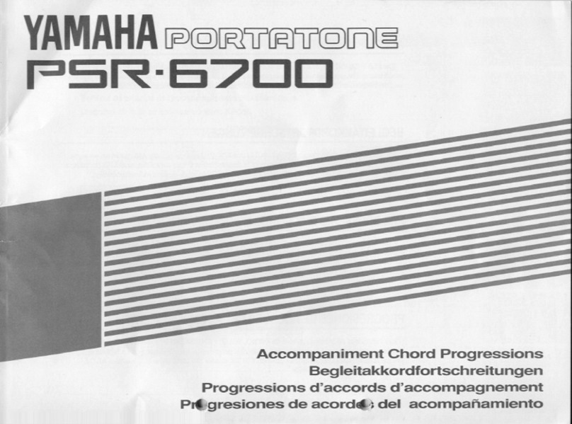 Yamaha Protatone PSR-6700 Pattern guide