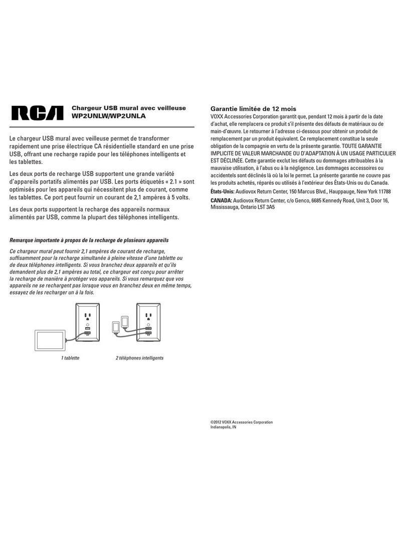 RCA WP2UNLW Manuel utilisateur