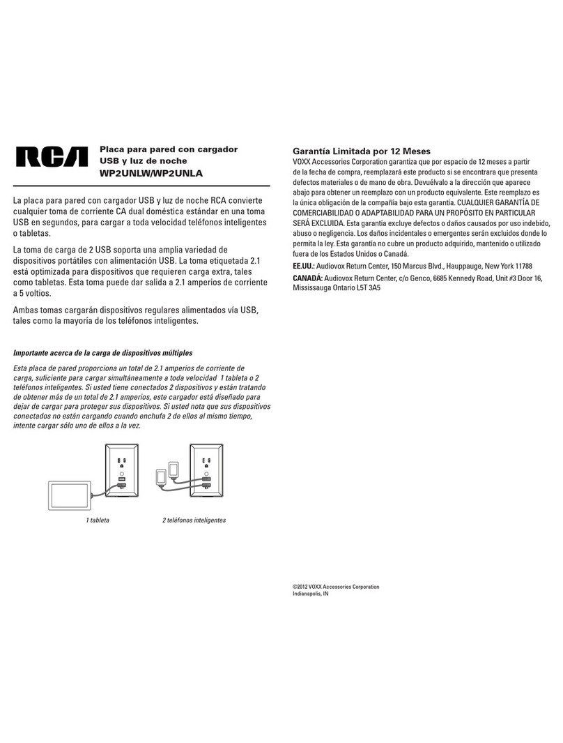 RCA WP2UNLW Instruction Manual