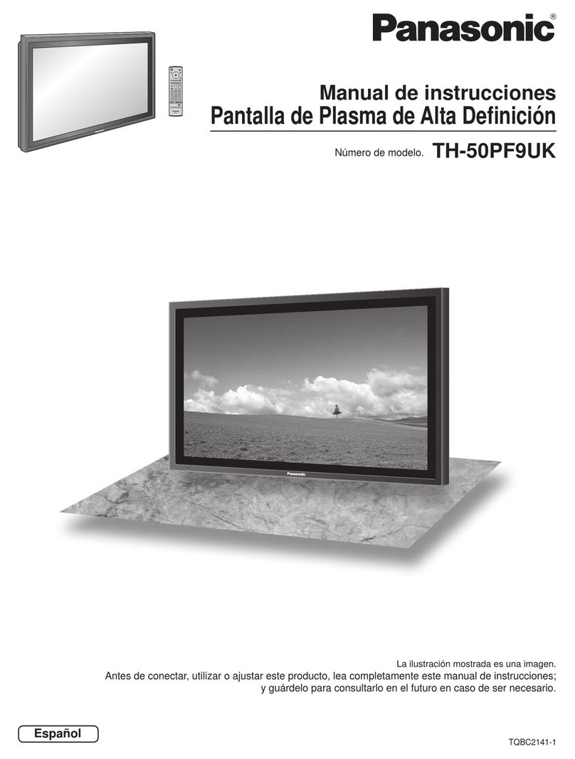 Panasonic TH50PF9UK - 50" Plasma Panel Setup guide