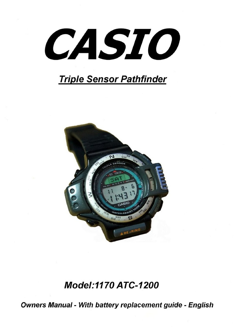 Casio Pathfinder 1170 owner's manual