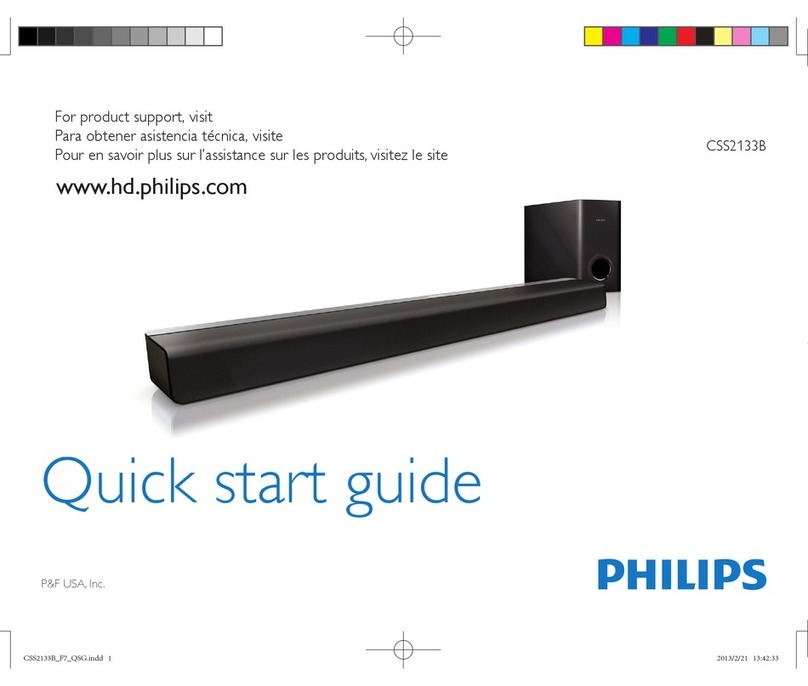 Philips CSS2133B/F7 User manual