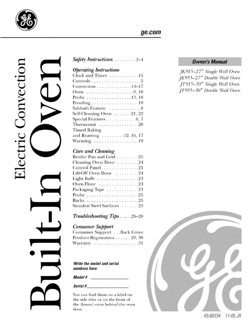 GE JK915 owner's manual