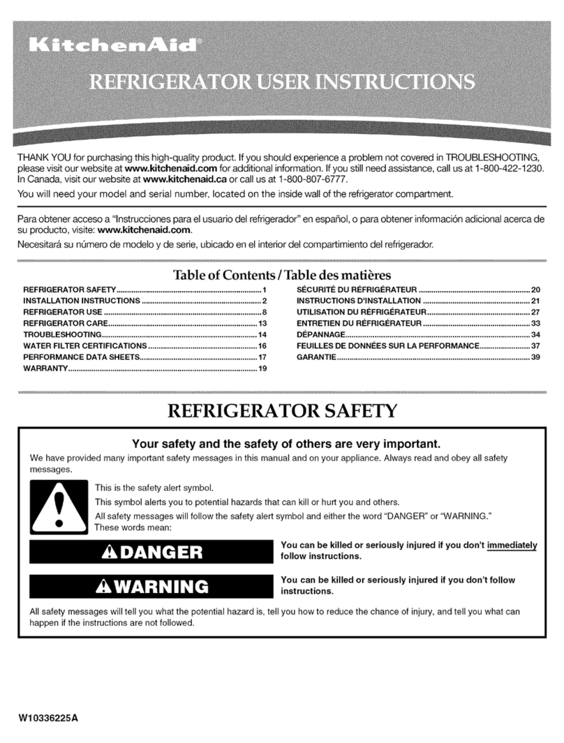 KitchenAid W10336225A User manual KitchenAid W10336225A User manual