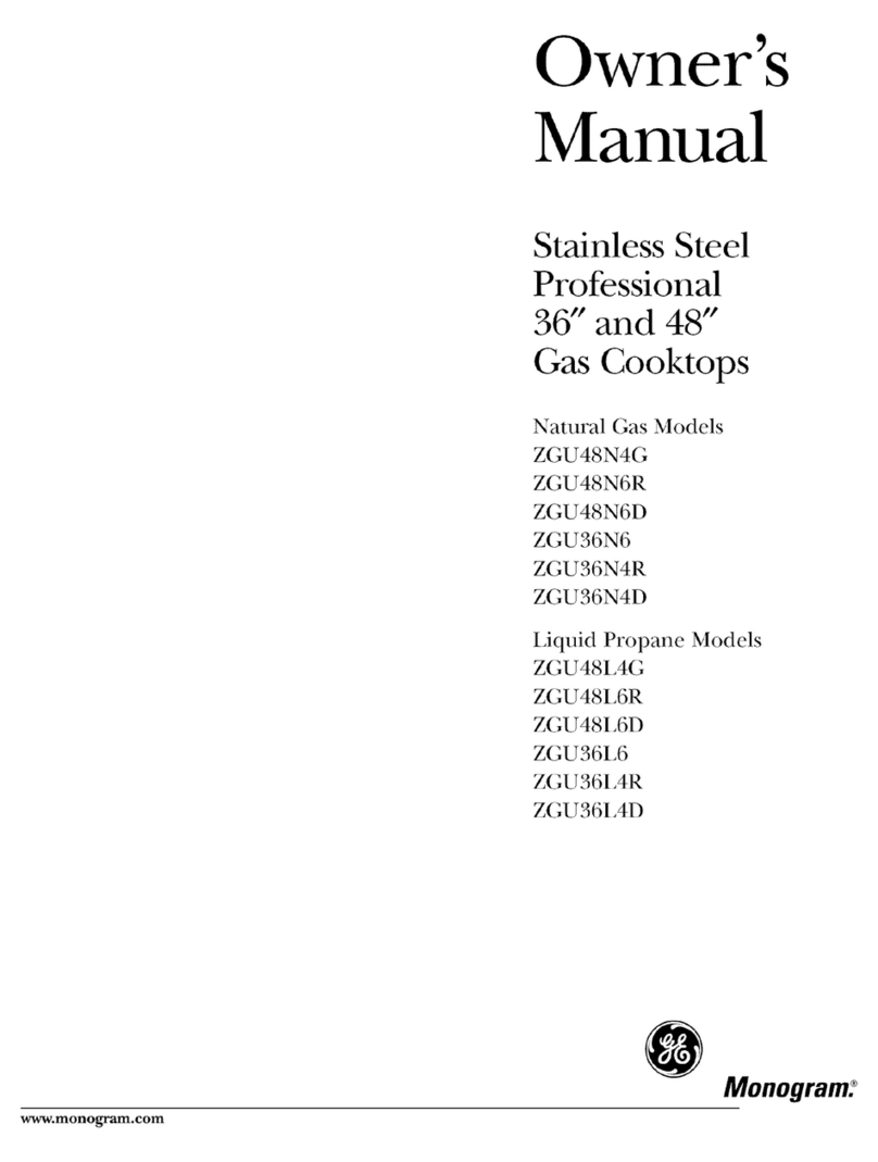 GE Monogram ZGU48N4G User manual