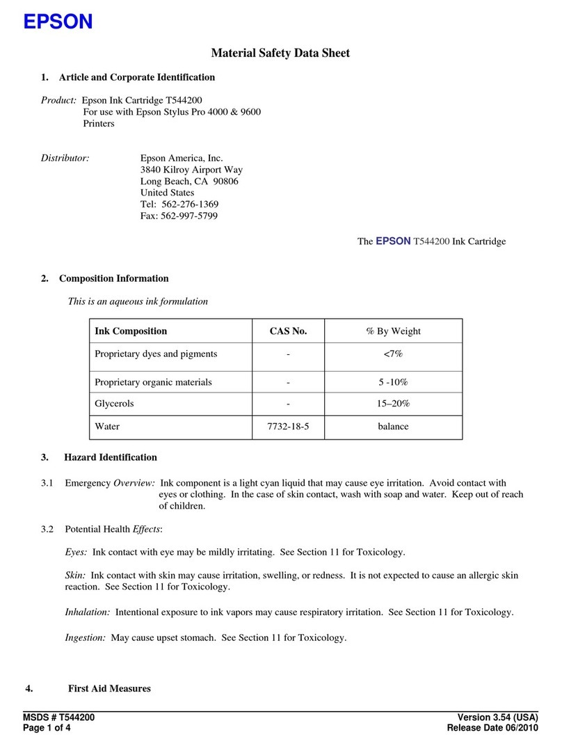 Epson T544200 Operating and maintenance instructions Epson T544200 Operating and maintenance instructions