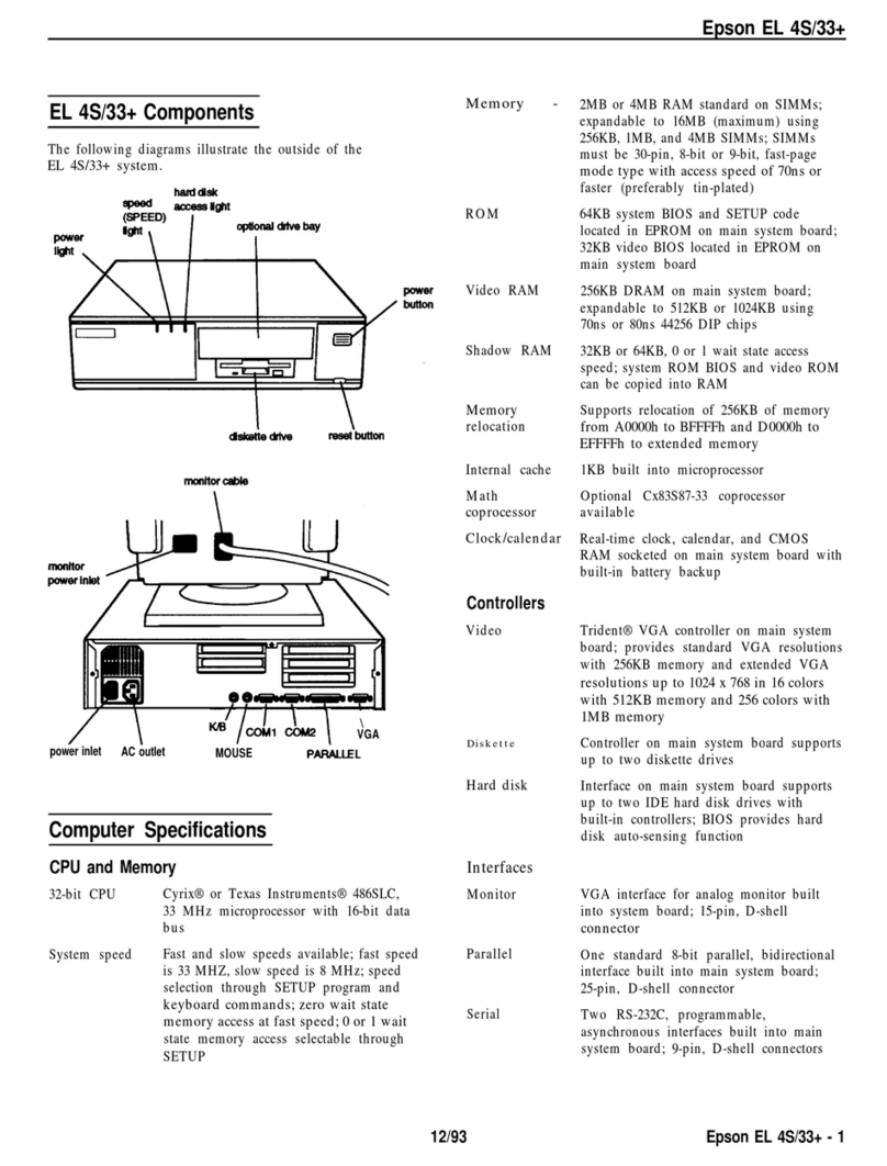 Epson EL 4S/33 User manual