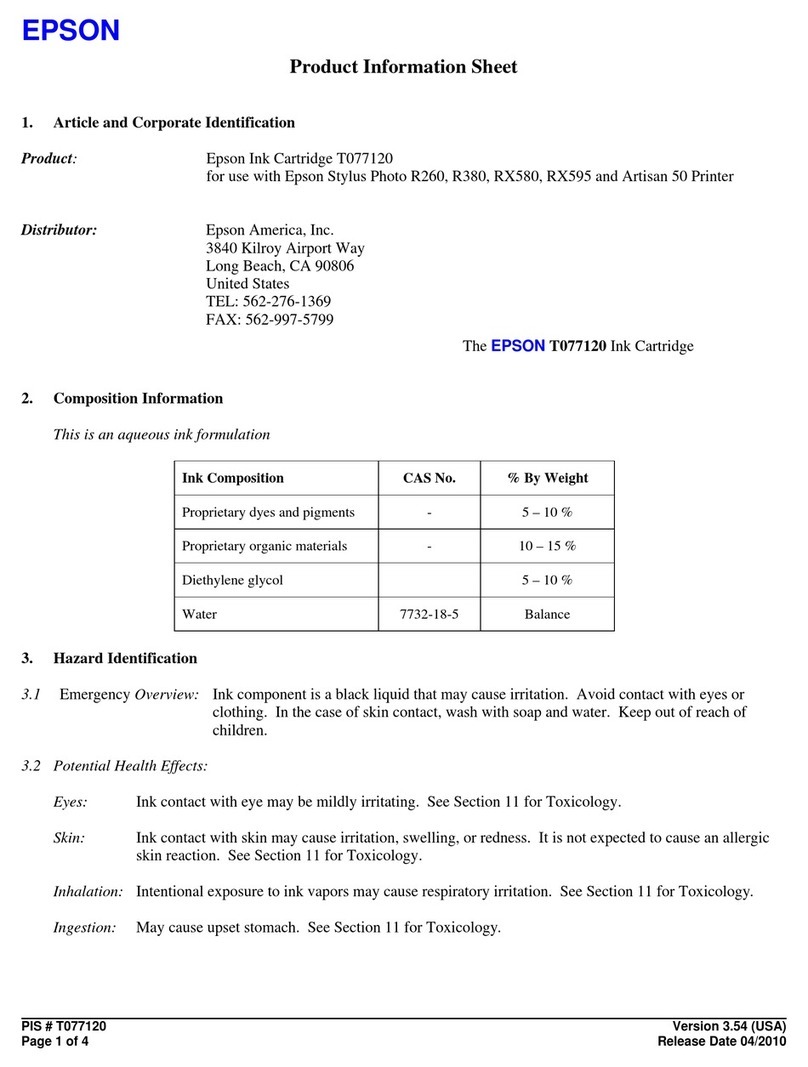 Epson T077120 Operating manual