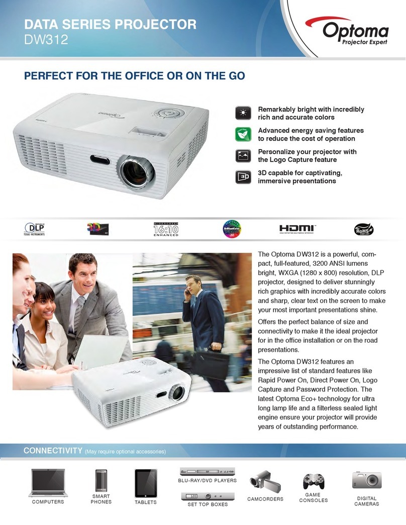 Optoma DW312 User manual