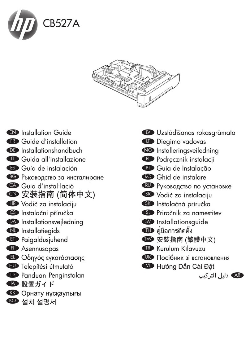 HP LaserJet Enterprise 600 installation guide