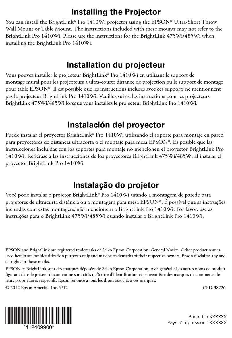 Epson BrightLink Pro 1410Wi Owner's manual