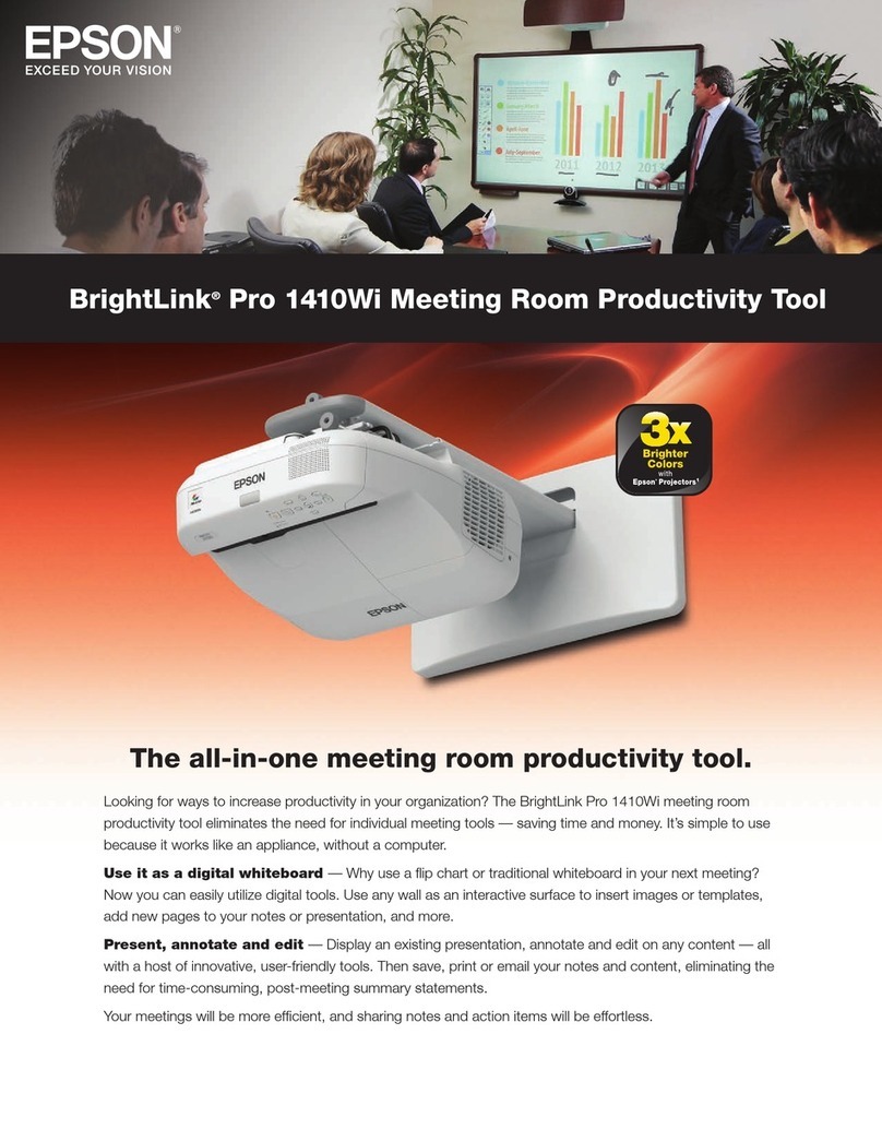 Epson BrightLink Pro 1410Wi Installation instructions