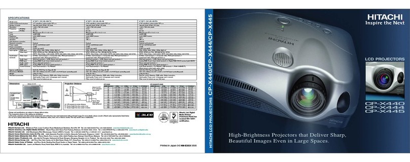 Hitachi CP-X444W User manual