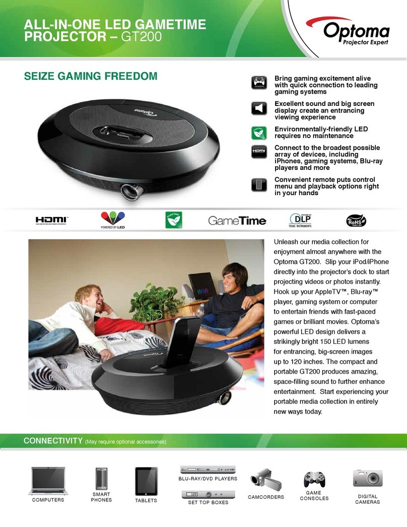 Optoma GT200 User manual
