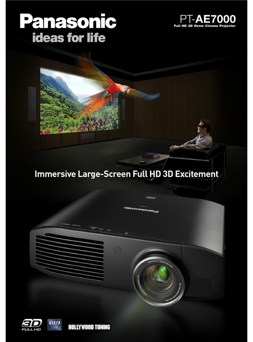 Panasonic PT-AE7000U User manual