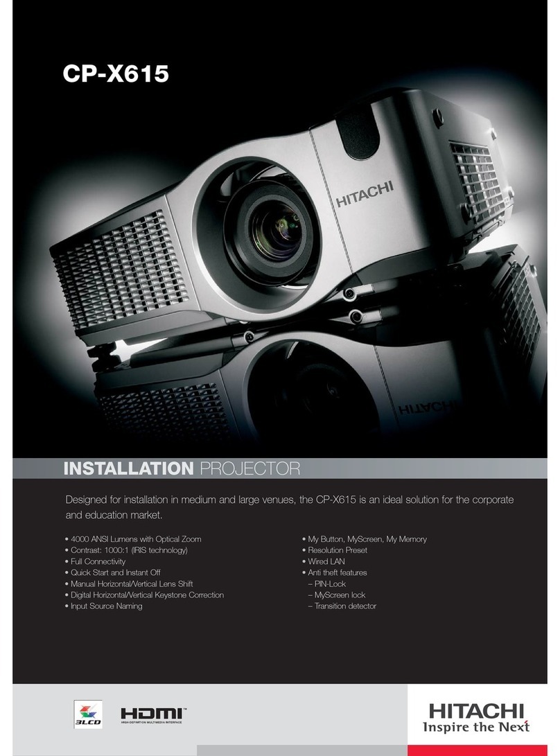 Hitachi CP-X615W and User manual
