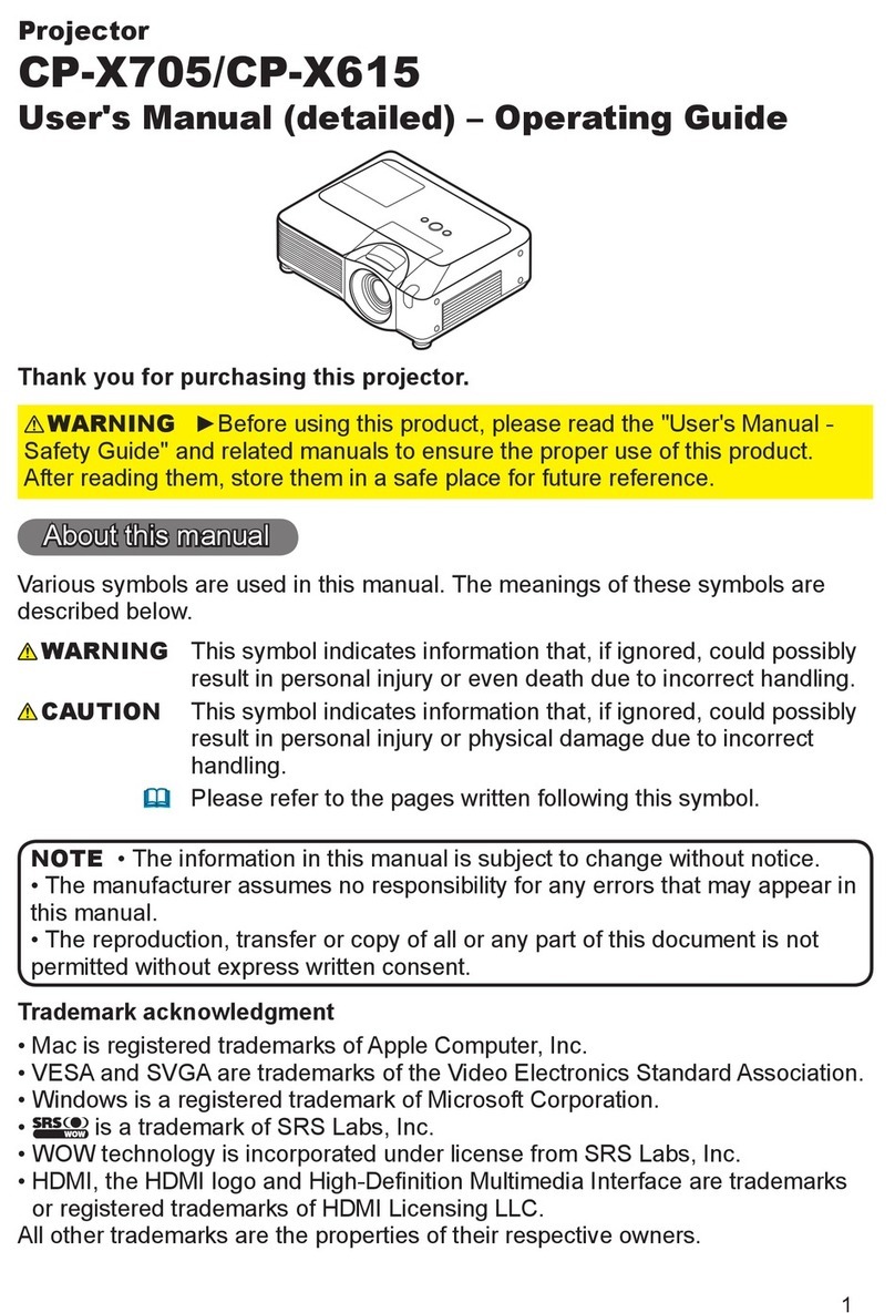 Hitachi CP-X615W and User manual