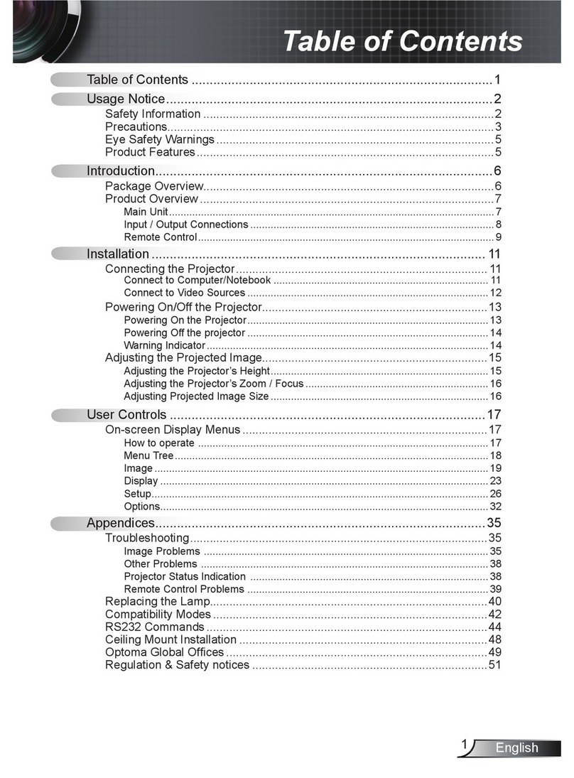 Optoma DS216 User manual