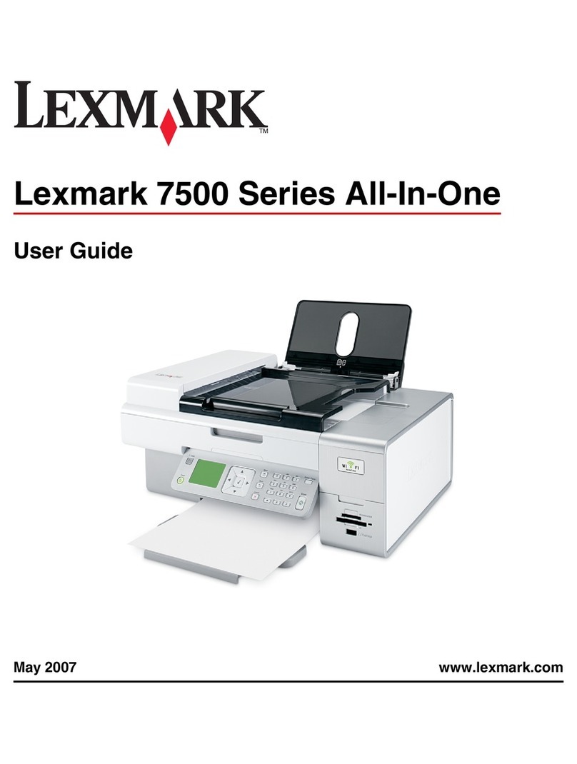 Lexmark X7550 user guide